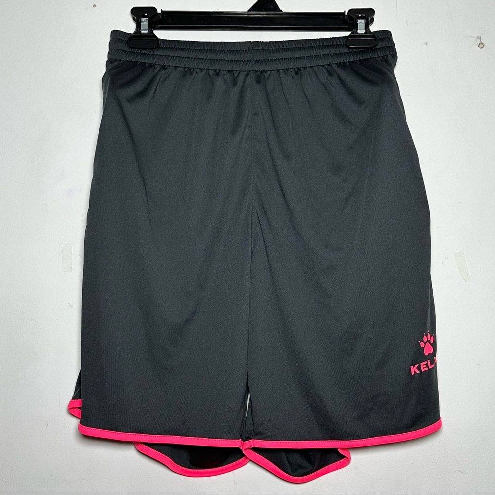 Kelme‎ Black Athletic Shorts with Pink Details